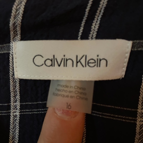 Calvin Klein Navy & Plaid Dress - Picture 2 of 2